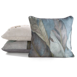 Dekorativna jastučnica 45x45 s lanenom strukturom i ukrasnim rubom LEN