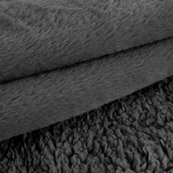 Zimska deka 220x240 cm, dvostrani prekrivač od ugodnog krzna i tkanine s uzorkom janjeće kože, NINA Premium