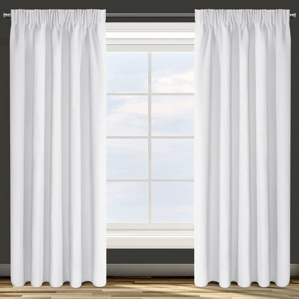 Zavjesa za zamračivanje od tkanine blackout, glatka, polumat 135x270 cm Logan