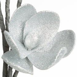 Ukrasni cvijet od foamiran pjene FLORE 723 FI 15 X 86 CM SREBRNY