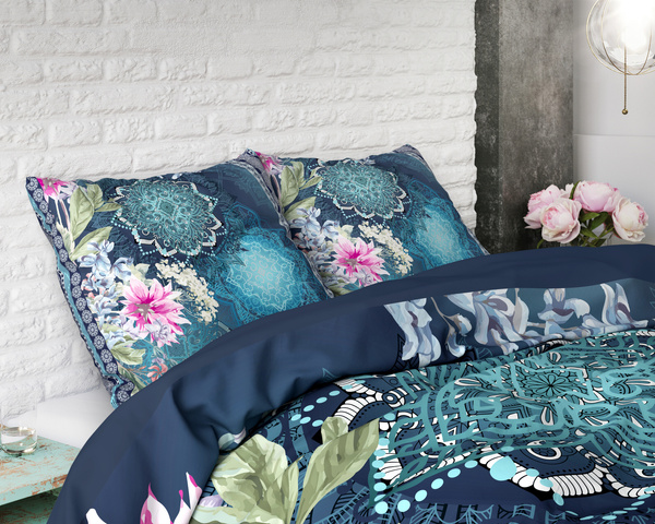 Pamučna posteljina 240x220 sa prekrasnim printom, 100% pamuk