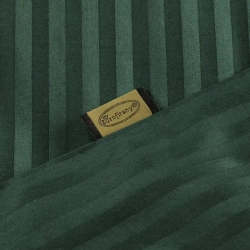 Premium prugasta posteljina za apartmane od pamučnog satena 160x200