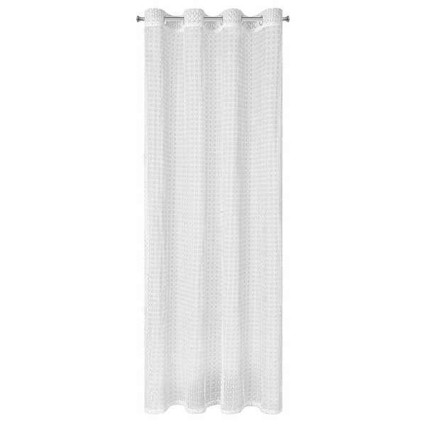 Bež mrežasta zavjesa, nije potrebno glačanje, 140x250 cm, MIRELLA