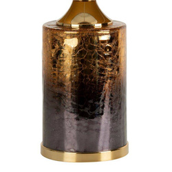 Stolna lampa crno zlata na podlozi od zasjenjenog stakla 38X60 Samara