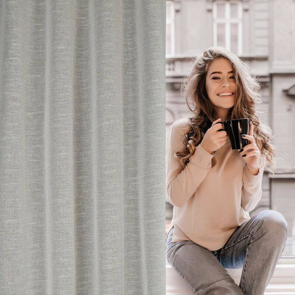 Zavjesa s laganim tkanjem u eko stilu 140x250 Amari