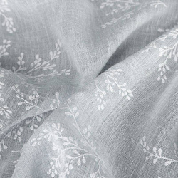 Zavjesa od svijetlog etamina u eko stilu s printom nježnih grančica 140x250 cm Amber