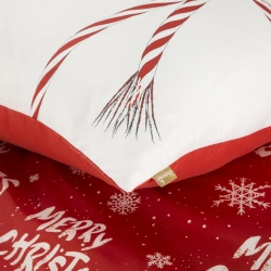 Set božićne posteljine 220x200 KEVIN od mikrovlakana, ukrašen božićnim printom