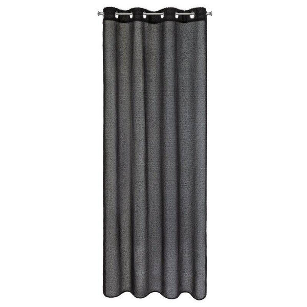 Zavjesa 140x250  AGIS ukrašena dlakavim dodatkom