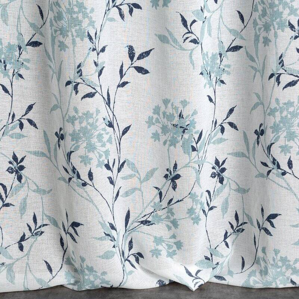 Poluprozirna zavjesa 140x250 od svijetlog mat etamina sa printom cvijeća 140x250 cm Fiona