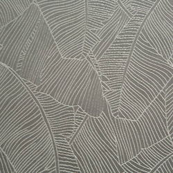 Sivi stolnjak 140x220 sa jacquard uzorkom listova banane Isla