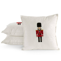 Božićna jastučnica od baršuna s vezom