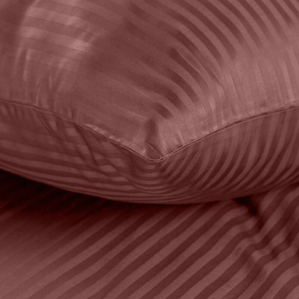 Premium prugasta posteljina za apartmane od pamučnog satena 220x200