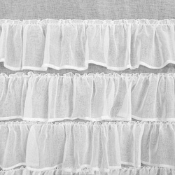 Zavjesa od etamina, ukrašena volanima na dnu 300x250 na traci Dani