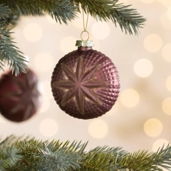 Staklena kugla za božićno drvce ∅ 8cm