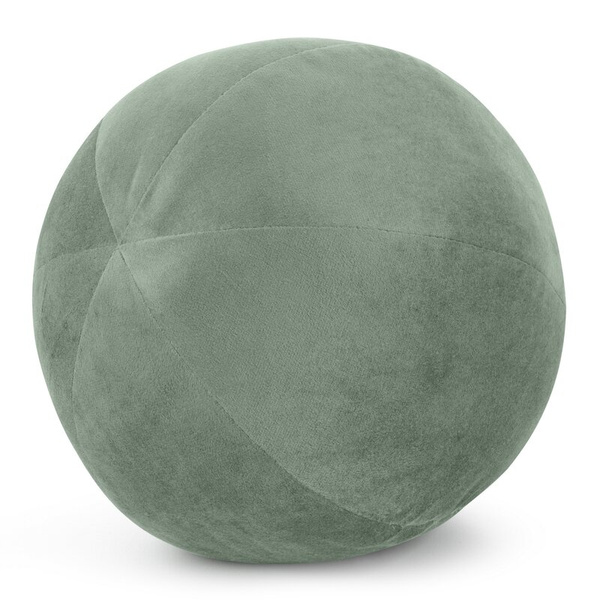 Ukrasni jastuk, kugla O 24 cm od baršuna s kontrastnim rubom Gaja  