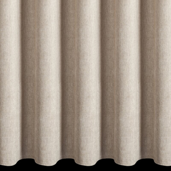 Bež zavjesa od šenil tkanine 140x270 cm traka - MEGI