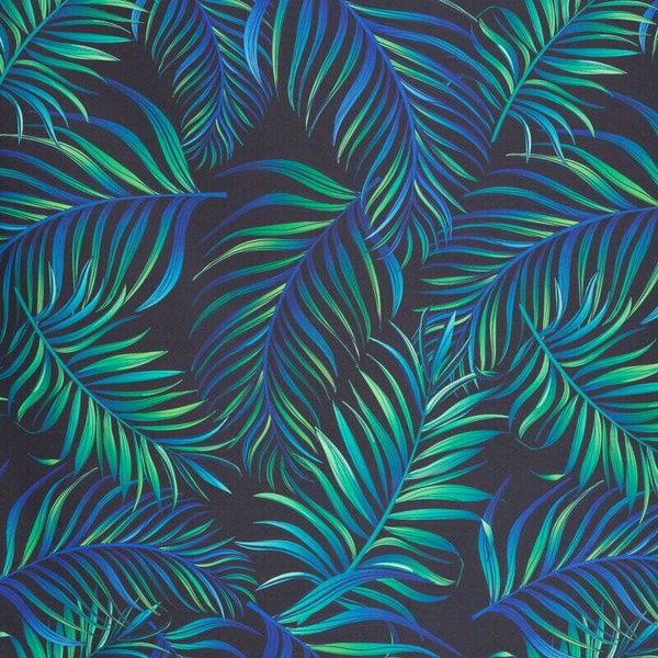 Baršunasta zavjesa 140x250 s printom palminog lišća Palms