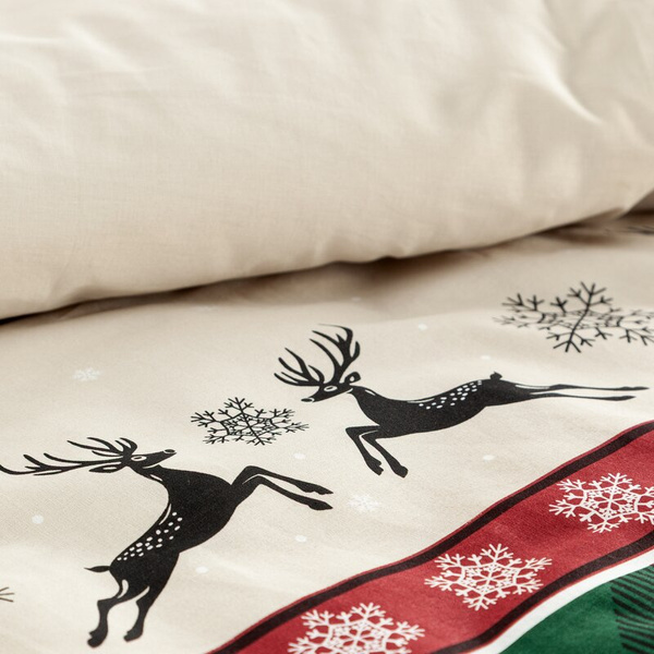 Božićna posteljina 220x200 cm, ranforce pamuk