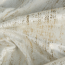 Baršunasta zavjesa 140x250 ukrašena zlatnim uzorkom i zlatnim ušicama - DARA