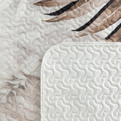 Baršunasti prekrivač za krevet 200x220 cm ukrašen botaničkim printom