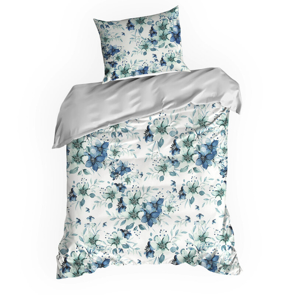 Posteljina 220x200 cm od pamučnog satena s cvjetnim uzorkom SPRING