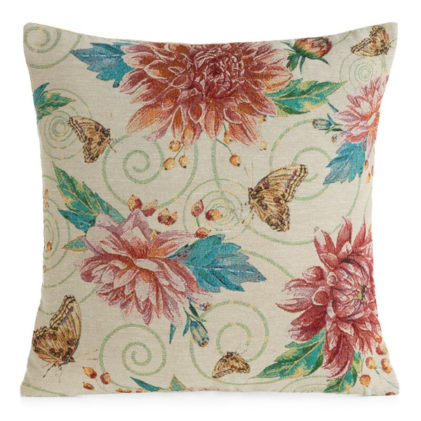 Jacquard jastučnica GOBELIN s motivom egzotične biljke 45x45