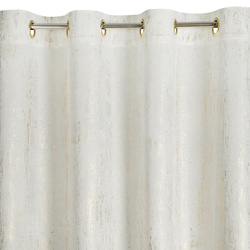 Baršunasta zavjesa 140x250 ukrašena zlatnim uzorkom i zlatnim ušicama - DARA