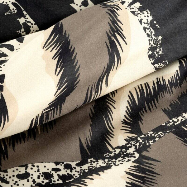 Ekskluzivni set posteljine 140x200 cm od macosatina s dizajnerskim uzorkom i životinjskim motivom  Eva minge 14