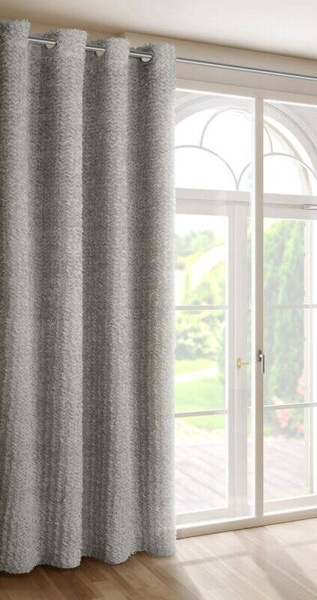 EVA MINGE gotova zavjesa 135x250 izrađena od šifona ukrašena moher koncem i suptilnim volanima TIFFANY 