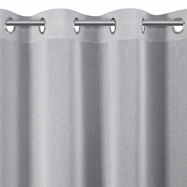 Zavjesa 140x250 od gaze ukrašena moher koncem MARGARET 2 