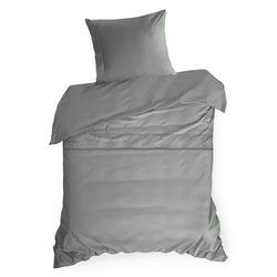 Ekskluzivna pamučna posteljina dimenzija 160x200 cm, makosatin s ukrasnim rubovima i vezom, kolekcija MINGE ELEGANTE