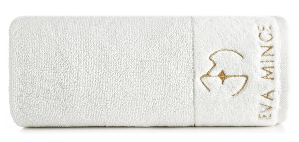 EVA MINGE GAJA ručnik 30x50 od pamučnog frotira s baršunastim rubom i vezom s logom kolekcije, 550 g/m2