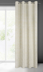 Zavjesa od baršuna sa osjenčanim srebrnim i zlatnim uzorkom u boho stilu 140x250 Areta