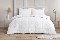 Elegantna bijela posteljina 200x200/220 Tailored White