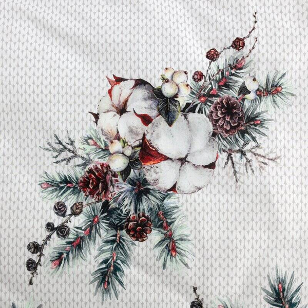 Božićna posteljina s printom grana božićnog drvca 140x200 mikrovlakno Snow