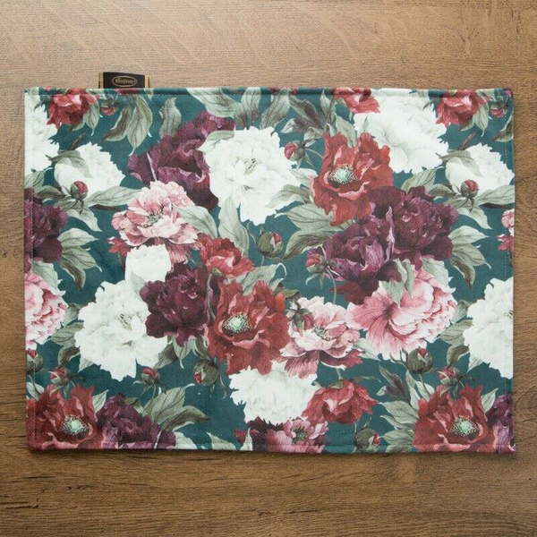 Set od 4 dvostrana podmetača 30x40 ukrašena cvijećem VELVET 2