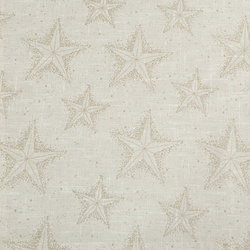 Pamučni božićni stolnjak 140x200 cm krem, zlatni ukrašen uzorkom zvijezde Winter