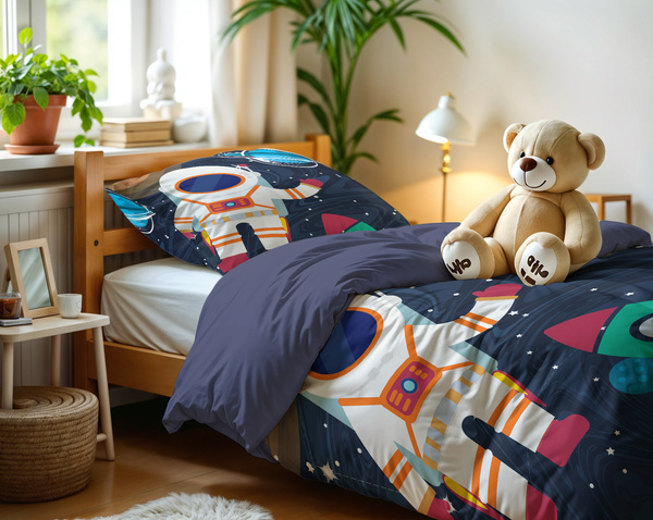 Dječji set posteljine 140x200/220, kozmos