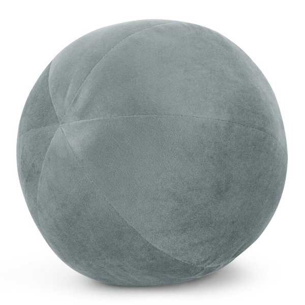 Ukrasni jastuk, kugla O 24 cm od baršuna s kontrastnim rubom Gaja  
