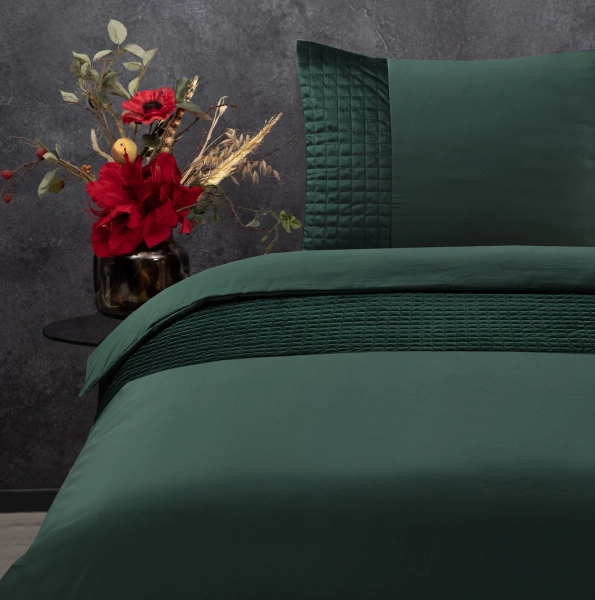 Luksuzna posteljina 240x220 mikroperkal s baršunastim ukrasom Velvet