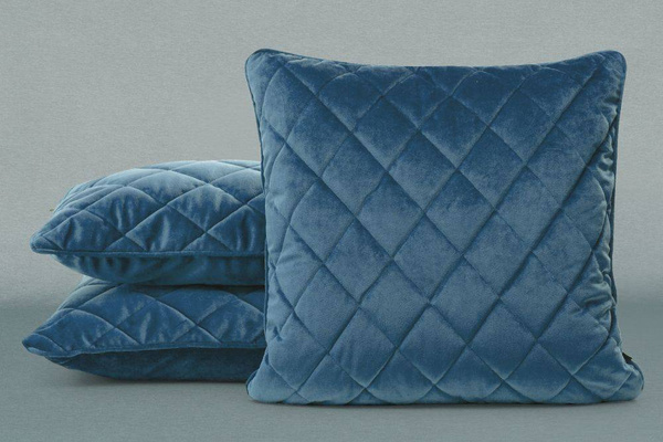 Jastuk s punjenjem prošiven u dijamantnom uzorku s ukrasnim rubovima 45X45 Velvet 27