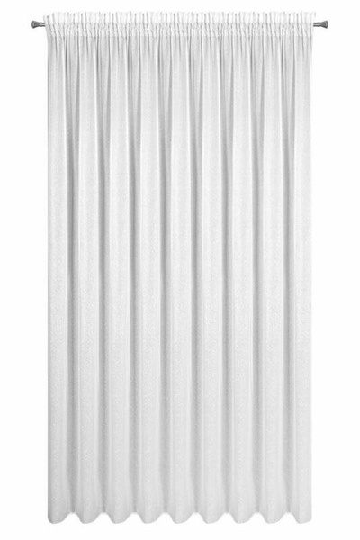 Bijela zavjesa s efektom uzorka lišća 350x270 Tulsa