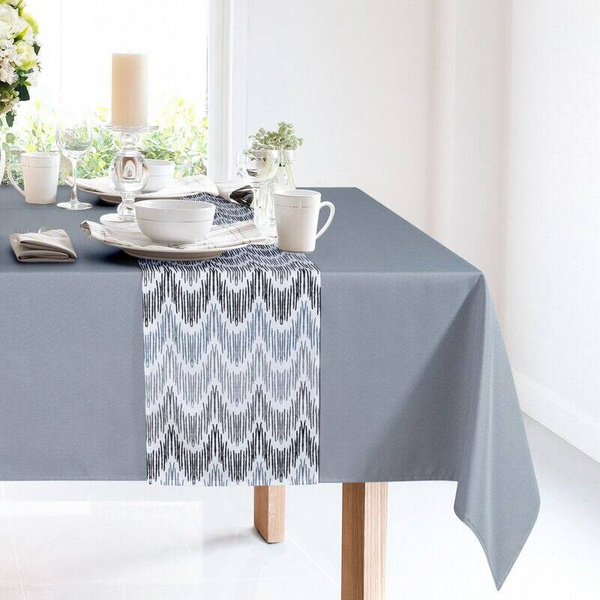 Set stolnjak 140x260 i nadstolnjak 33x260 ukrašen biljnim uzorkom ANITA 2