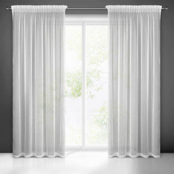 Gotova zavjesa noelia trakasta 140x270 cm bijela boja