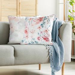 Baršunasta jastučnica 45x45 ukrašena botaničkim printom VELVET