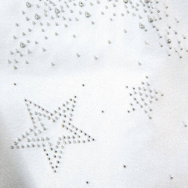 Trkač za stol prirodni božićni stolnjak ukrašen kristalnom aplikacijom 35x140 Livi