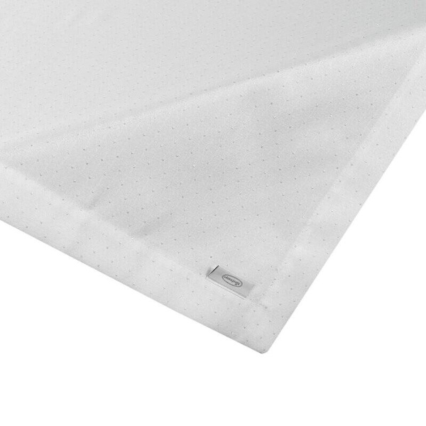 Stolnjak 85x85 ukrašen srebrnim sjajnim koncem i elegantnom trakom Ellen