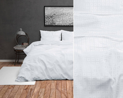 Elegantna bijela posteljina za apartmane 200x220 nije potrebno glačanje