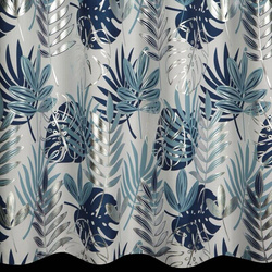 Zavjesa 140x250 s motivom egzotičnog lišća i sjajnim printom Malta