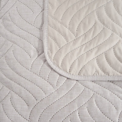 Prekrivač koji imitira lan 170x210 cm s geometrijskim uzorkom, LEN Design 91